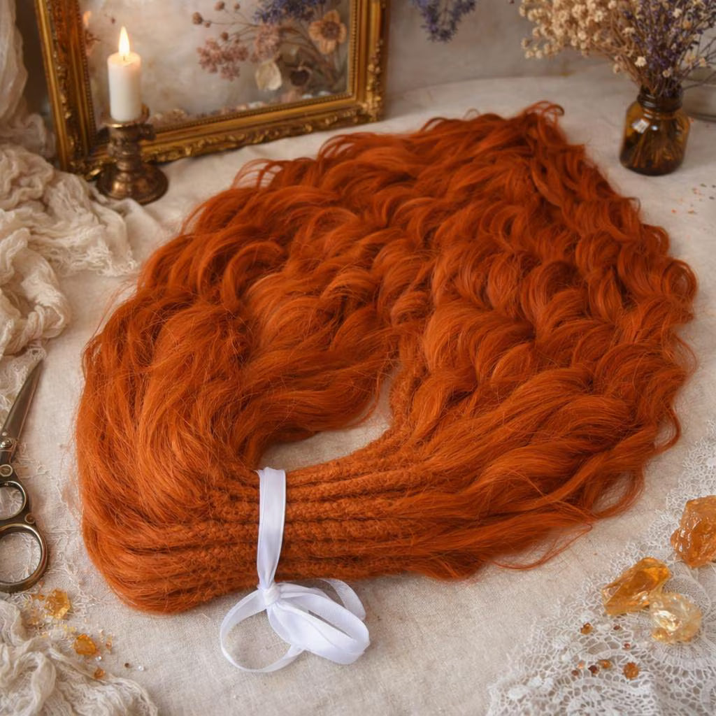 Copper Auburn Hidden Base Visible Length Hair Extensions