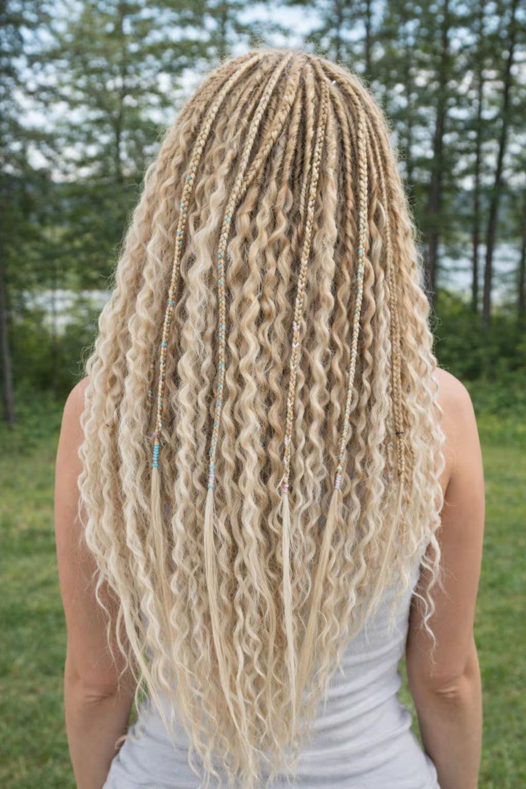 Blonde Hidden Base Hair Extensions – Full Hair Replacement Look, Soft Natural Volume