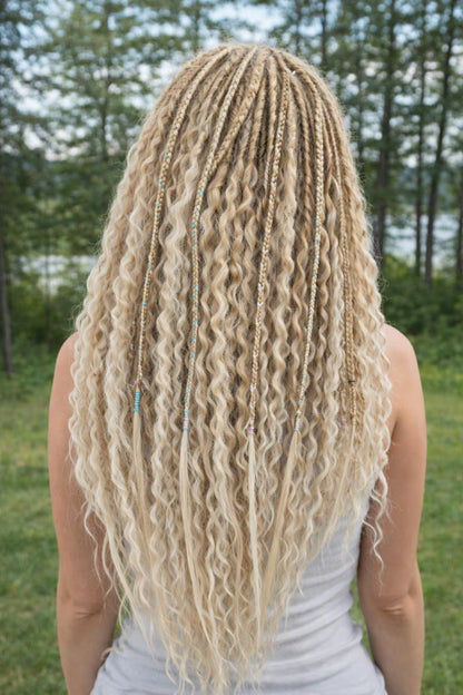 Blonde Hidden Base Hair Extensions – Full Hair Replacement Look, Soft Natural Volume
