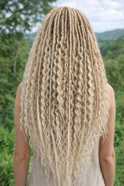 Blonde Hidden Base Hair Extensions – Full Hair Replacement Look, Soft Natural Volume