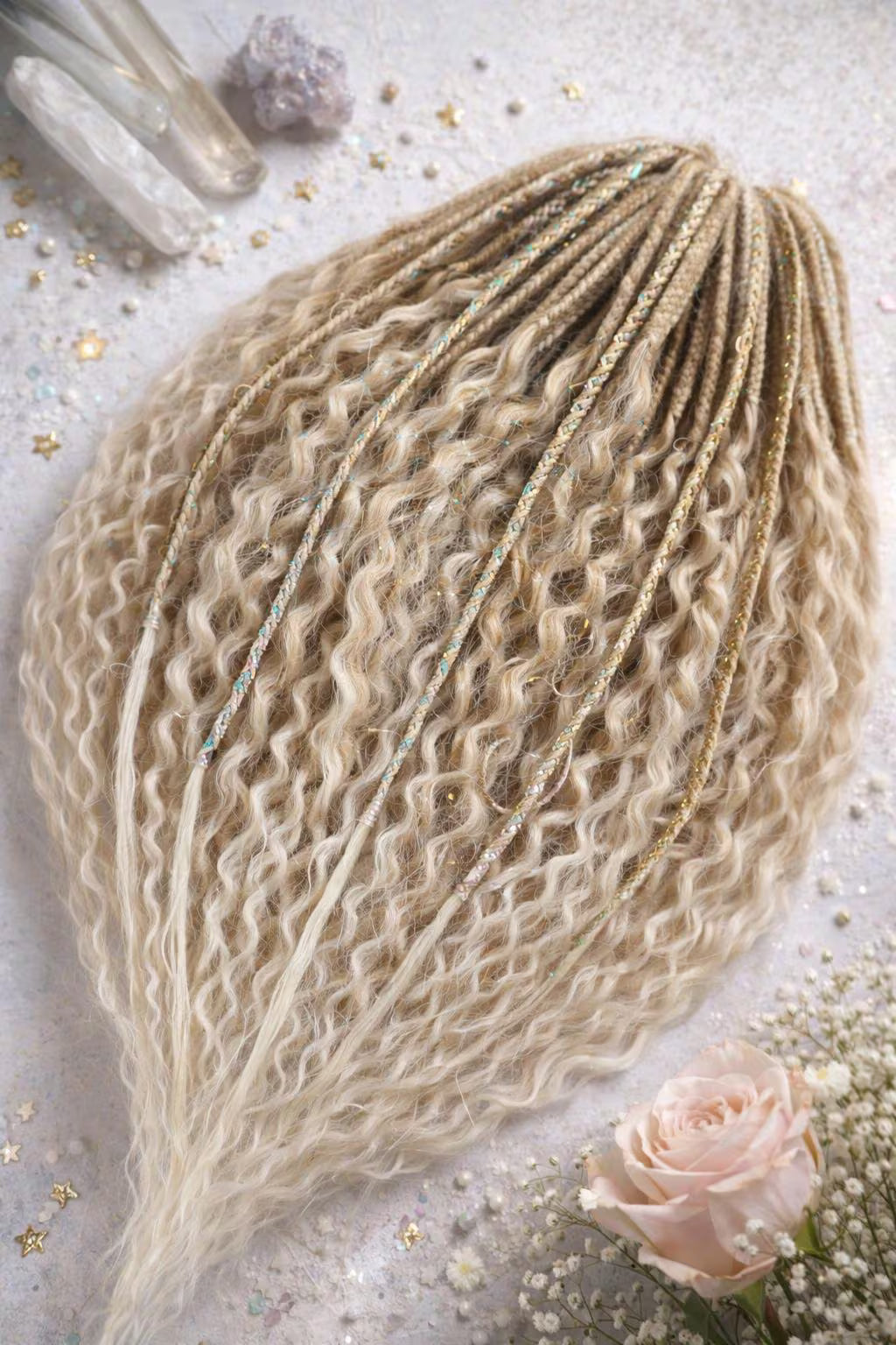Blonde Hidden Base Hair Extensions – Full Hair Replacement Look, Soft Natural Volume
