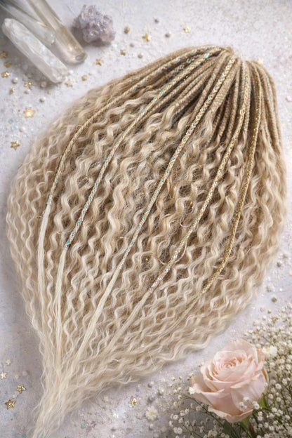 Blonde Hidden Base Hair Extensions – Full Hair Replacement Look, Soft Natural Volume