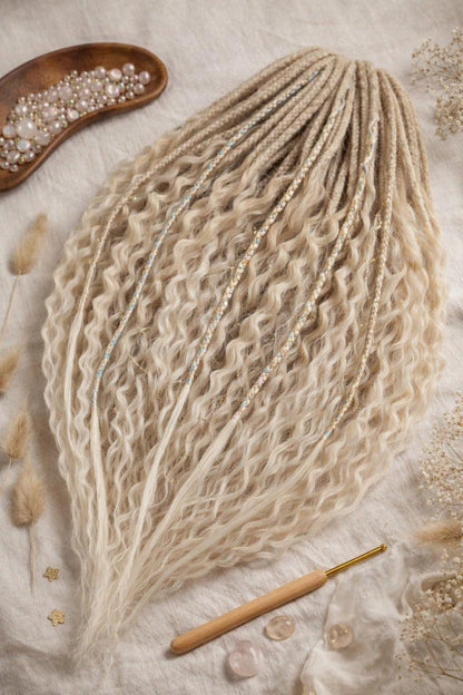 Blonde Hidden Base Hair Extensions – Full Hair Replacement Look, Soft Natural Volume