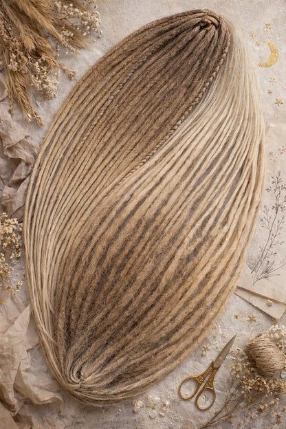 Ombre Blonde Dreadlock Extensions – Soft Synthetic Dreads, Natural Gradient Look