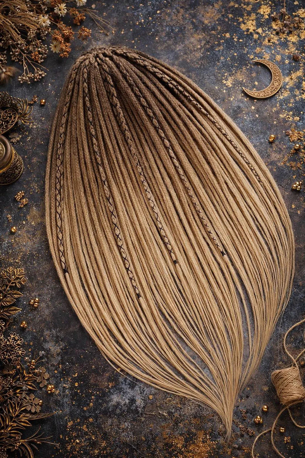 Ombre Blonde Dreadlock Extensions – Soft Synthetic Dreads, Natural Gradient Look