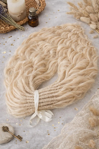 Wheat Blonde Hidden Base Visible Length Hair Extensions