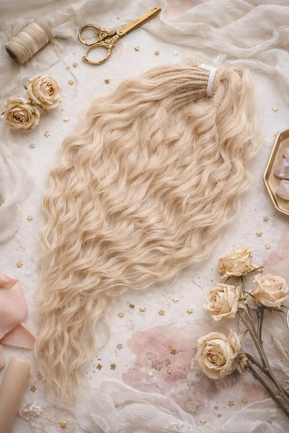 Wheat Blonde Hidden Base Visible Length Hair Extensions