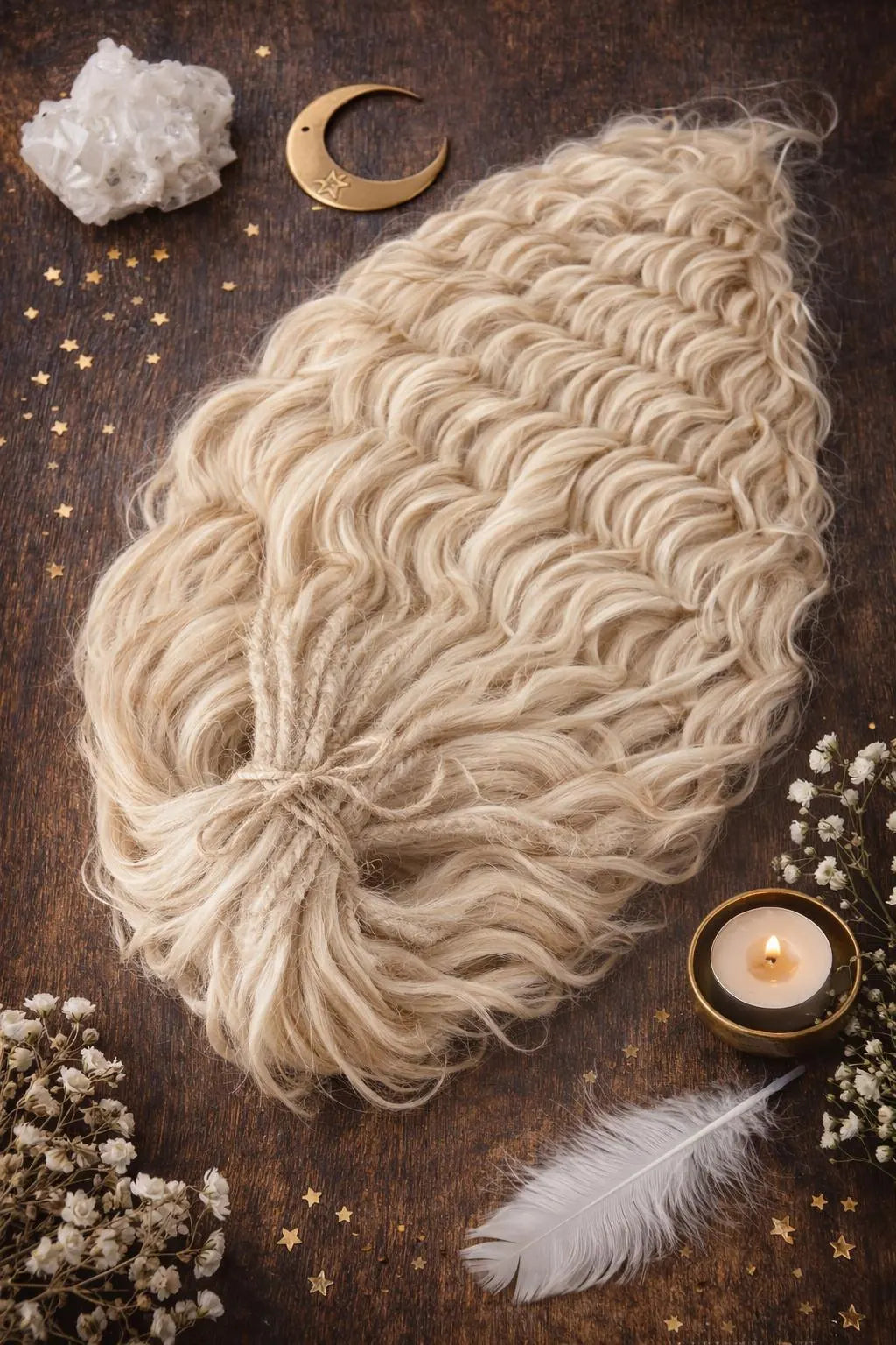 Wheat Blonde Hidden Base Visible Length Hair Extensions