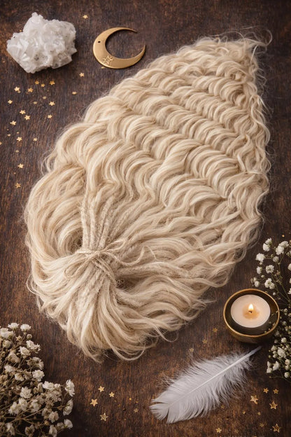 Wheat Blonde Hidden Base Visible Length Hair Extensions