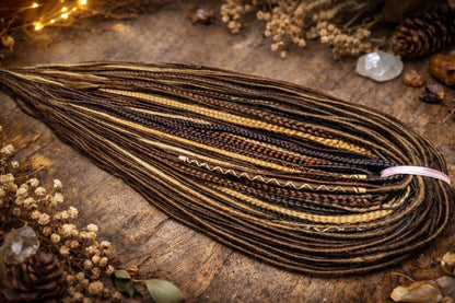 Ultra Thin Dreadlock Extensions – Lightweight Boho Synthetic Micro Dreads, Natural Look