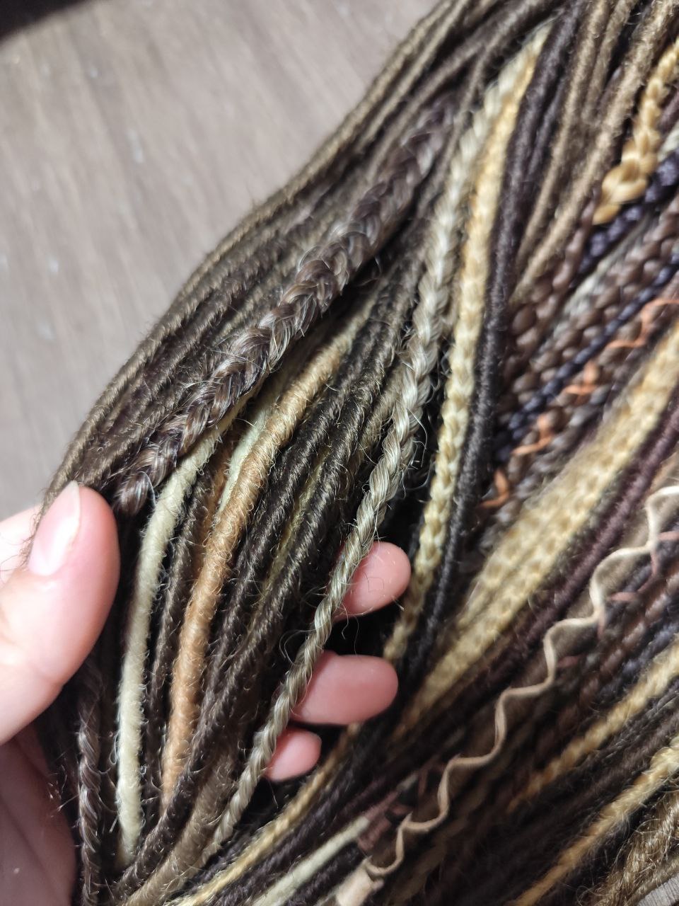 Ultra Thin Dreadlock Extensions – Lightweight Boho Synthetic Micro Dreads, Natural Look