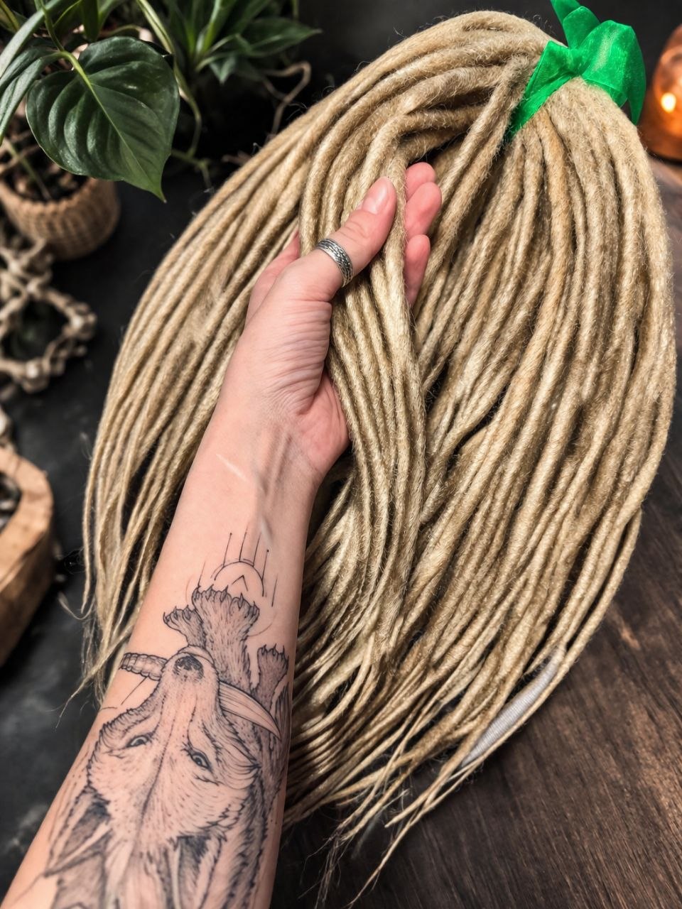 Kurze blonde Dreadlock-Extensions 12 Zoll – Leichte Kunsthaardreads, weich & natürlicher Look