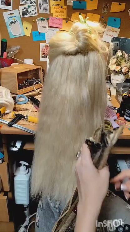 Clip-In Blonde Dreadlock Extensions – Lightweight Synthetic Dreads, Natural Look