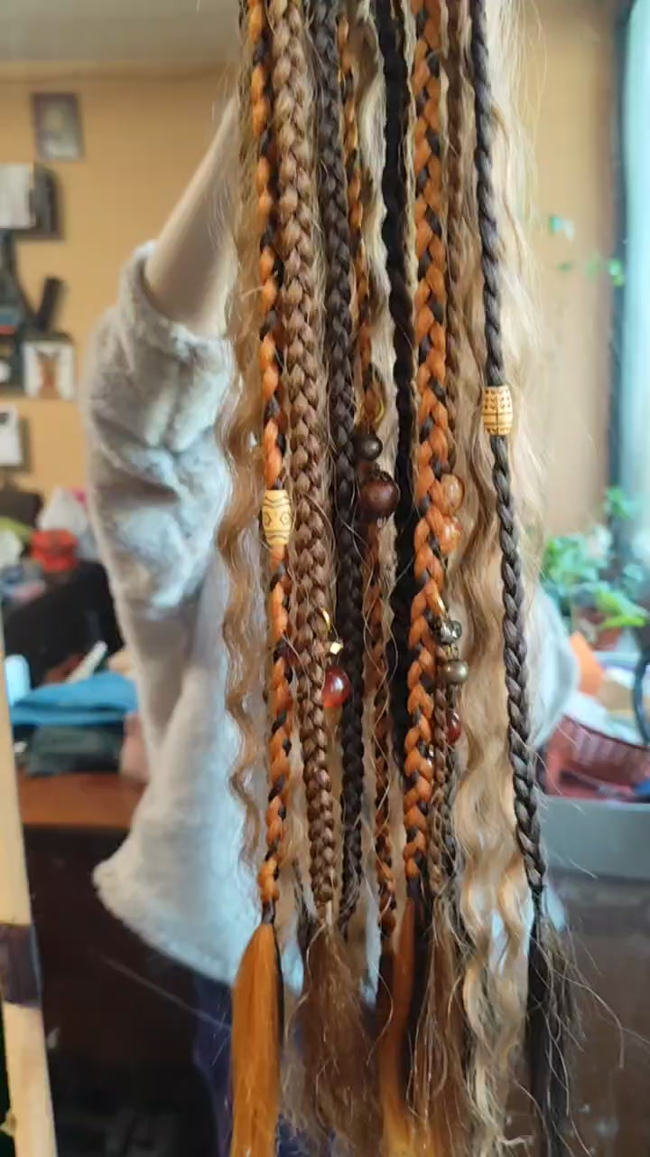 Boho Dread Ponytail – Synthetic Dreads Hairpiece