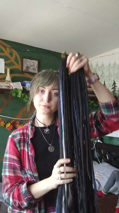 Extra Long Dreadlock Extensions 100cm – Boho Synthetic Dreads, Lightweight & Soft