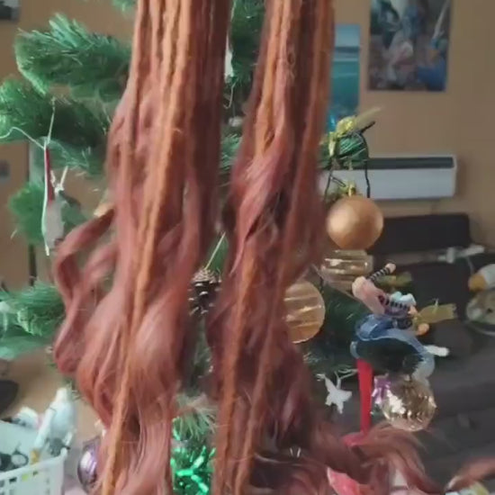 Boho Dreadlock Extensions with Brushable Curls