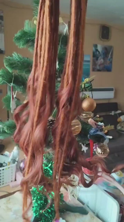 Boho Dreadlock Extensions with Brushable Curls