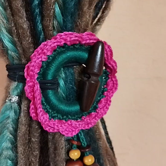 Boho Dread Ponytail – Synthetic Dreads Hairpiece