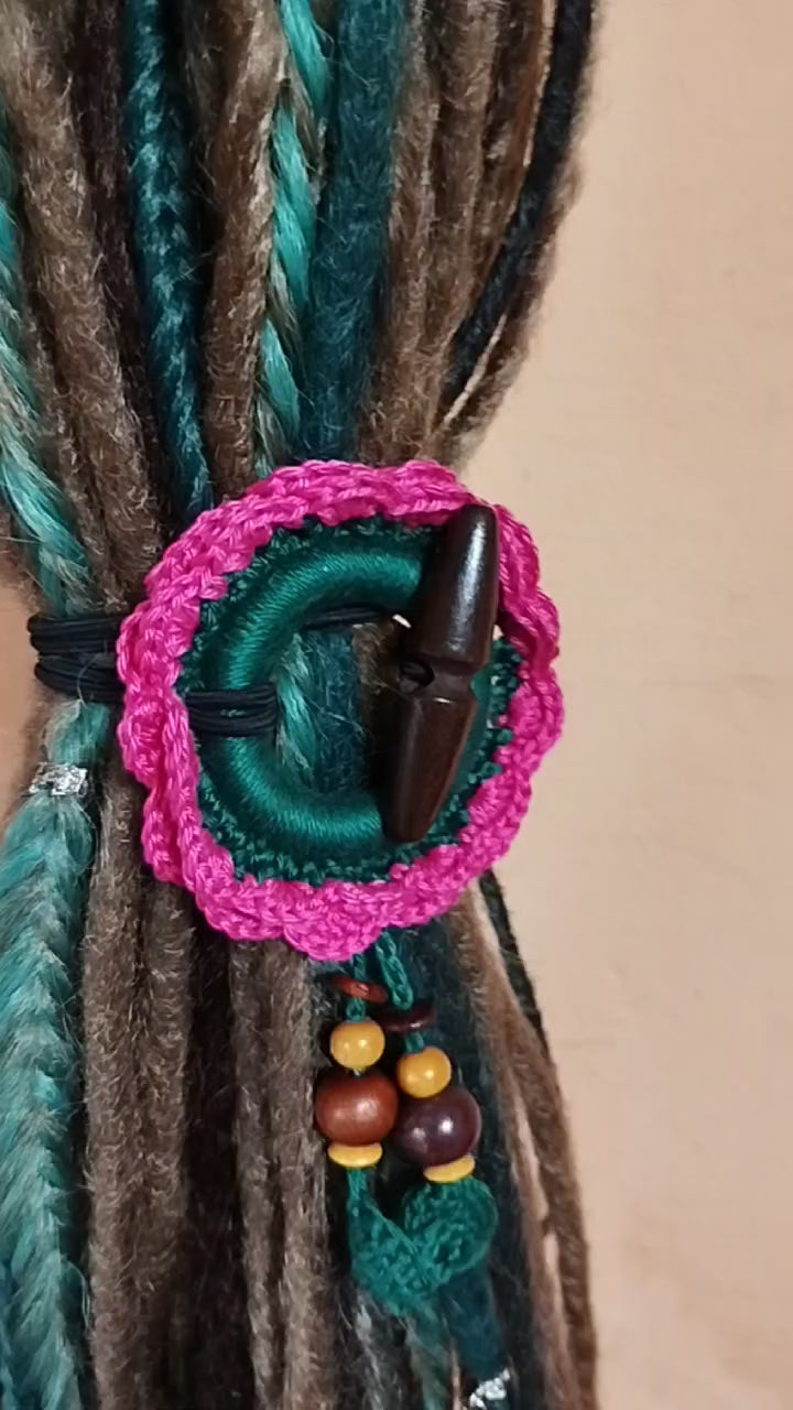 Boho Dread Ponytail – Synthetic Dreads Hairpiece