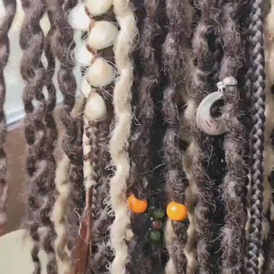 Curly dreads