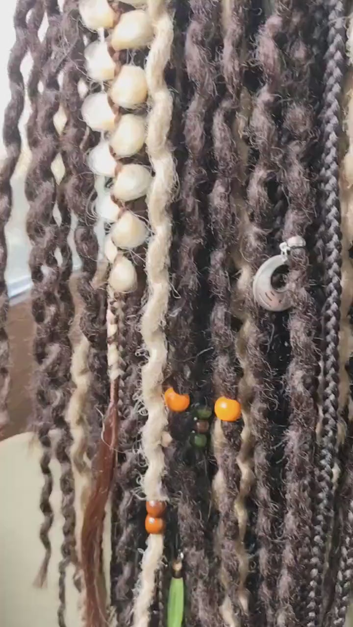 Curly dreads